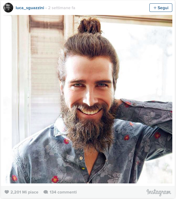 capelli legati uomo Capelli castani